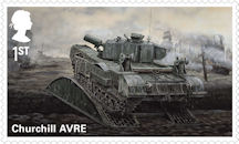 British Army Vehicles 1st Stamp (2021) Churchill AVRE