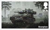 British Army Vehicles £1.70 Stamp (2021) Scorpion