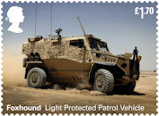 British Army Vehicles £1.70 Stamp (2021) Foxhound Light Protected Patrol Vehicle