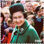 Her Majesty the Queens Platinum Jubilee 1st Stamp (2022) April 1980, Worcester
