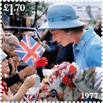 Her Majesty the Queens Platinum Jubilee £1.70 Stamp (2022) June 1977, Camberwell