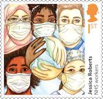 Heroes of the Covid Pandemic 1st Stamp (2022) Jessica Roberts - NHS Workers