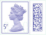 Low Value Definitive 5p Stamp (2022) 5p Purple Heather