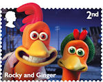 Aardman Classics 2nd Stamp (2022) Rocky and Ginger from Chicken Run