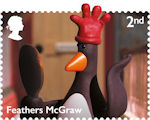 Aardman Classics 2nd Stamp (2022) Feathers McGraw from The Wrong Trousers