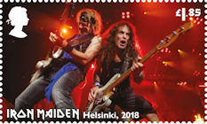 Iron Maiden £1.85 Stamp (2023) Adrian Smith and Steve Harris in Helsinki, May 2018