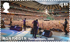 Iron Maiden £1.85 Stamp (2023) Iron Maiden at Twickenham Stadium, London, July 2008