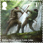 The Legend of Robin Hood 1st Stamp (2023) Robin Hood meets Little John