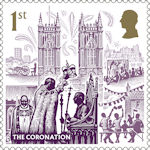 His Majesty King Charles III: A New Reign 1st Stamp (2023) The Coronation