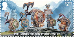 Warhammer £2.20 Stamp (2023) Warhammer: The Old World - Dwarfs