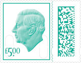 High Value Definitive £5.00 Stamp (2023) Spruce Green