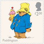Paddington £2.00 Stamp (2023) Paddington holding an ice cream 