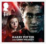 Harry Potter 1st Stamp (2023) Harry Potter and Ginny Weasley
