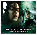 Harry Potter 1st Stamp (2023) Bellatrix Lestrange and Narcissa Malfoy