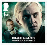 Harry Potter 1st Stamp (2023) Draco Malfoy and Gregory Goyle