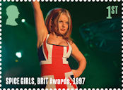 Spice Girls 1st Stamp (2024) Spice Girls performing at the BRIT Awards, 1997