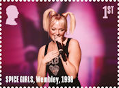 Spice Girls 1st Stamp (2024) Emma Bunton performing at Wembley, London, 1998