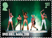 Spice Girls 1st Stamp (2024) Spice Girls performing in Dublin, 1998