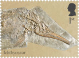 The Age of the Dinosaurs 1st Stamp (2024) Ichthyosaurus communis