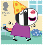 Peppa Pig £2.00 Stamp (2024) Zoe Zebra