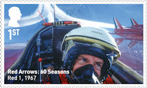 Red Arrows - 60 Seasons 1st Stamp (2024) Red 1, 1967