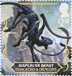 Dungeons & Dragons £2.50 Stamp (2024) Displacer Beast