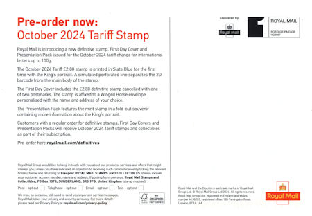 Reverse for October Tariff 2024