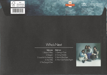 Reverse for Whos Next - Life House Medal Cover