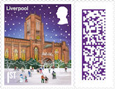 Christmas 2024 1st Stamp (2024) Liverpool