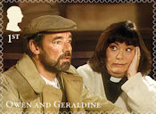 The Vicar of Dibley 1st Stamp (2025) Owen and Geraldine