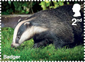 Garden Wildlife 2nd Stamp (2025) Badger