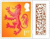 Scottish Country Definitives 1st Stamp (2025) Lion of Scotland