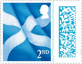 Scottish Country Definitives 2nd Stamp (2025) Scottish Saltire