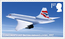 Concorde 1st Stamp (2026) Concorde’s last British Airways livery, 1997