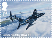 Military Jet Aircraft 1st Stamp (2026) Hawker Siddeley Hawk T1