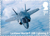 Military Jet Aircraft 1st Stamp (2026) Lockheed Martin F-35B Lightning II