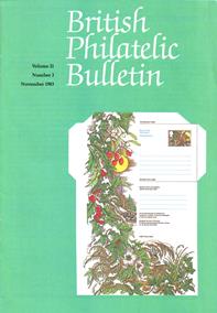 British Philatelic Bulletin Volume 21 Issue 3